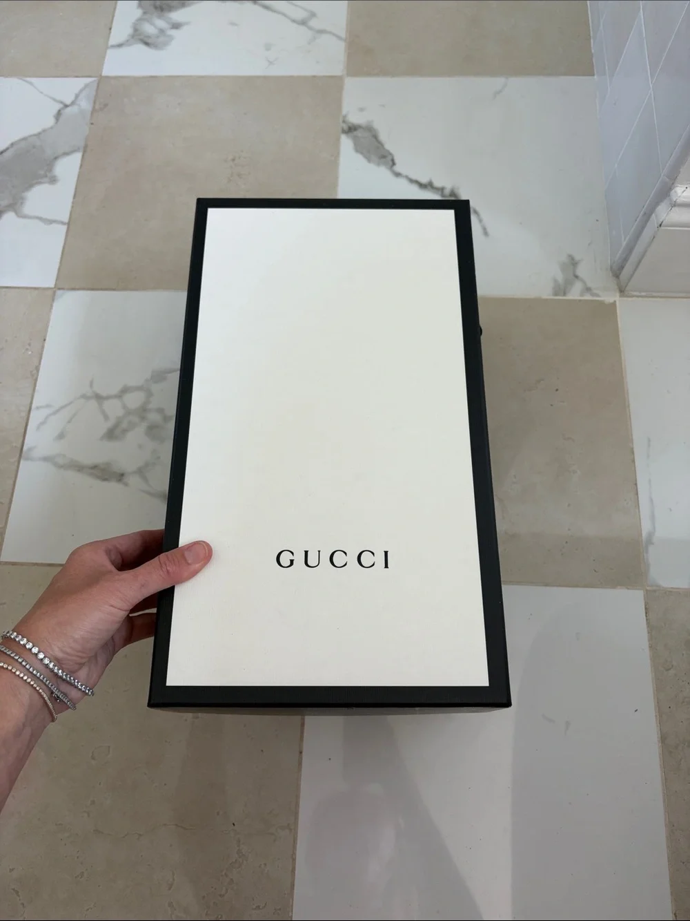 GUCCI Men's slide sandal with Web